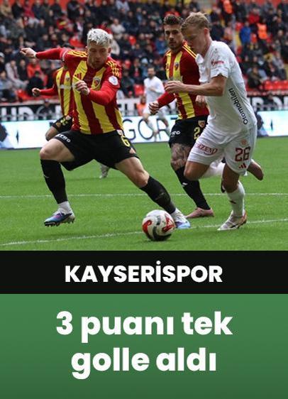 Kayserispor 3 puanı tek golle aldı