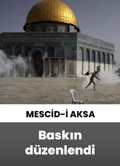 Ramazan ayında Kudüs'te provokatif eylem: Mescid-i Aksa'ya baskın düzenledi