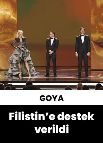 İspanya'nın Goya sinema ödüllerine Filistin'e destek mesajları damga vurdu
