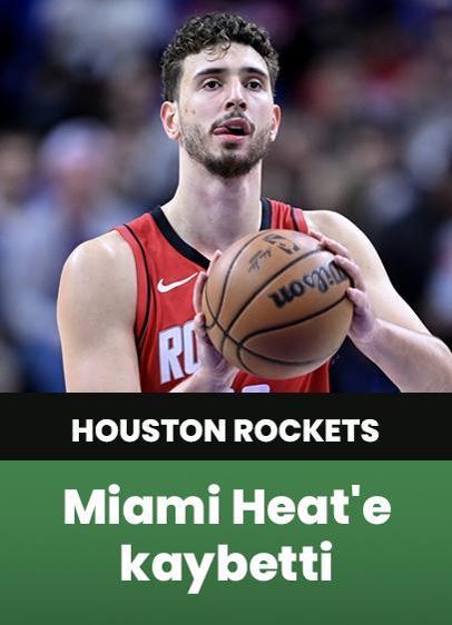 NBA'de Rockets, Alperen Şengün'ün 13 sayı attığı maçta Heat'e yenildi