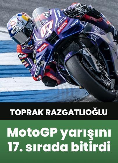 Toprak Razgatlıoğlu, kariyerindeki ilk MotoGP yarışını 17. sırada bitirdi