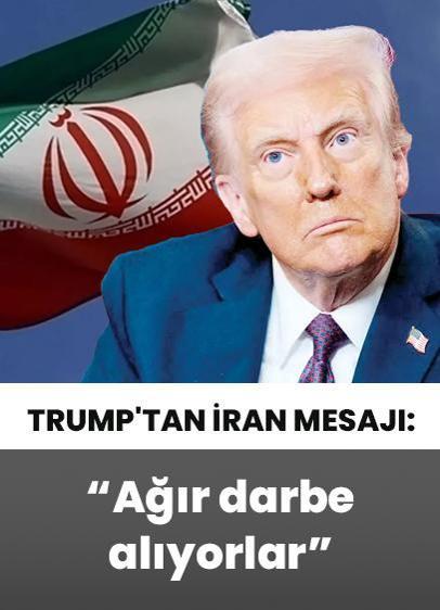 Trump'tan İran mesajı: Ağır darbe alıyorlar