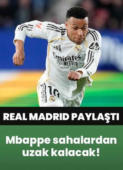 Kylian Mbappe sahalardan uzak kalacak! Real Madrid ünlü futbolcusunun sağlık durumunu paylaştı