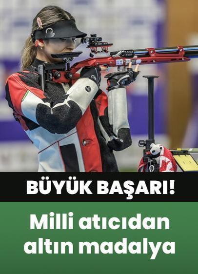 Damla Köse'den büyük başarı: Milli atıcı altın madalya kazandı