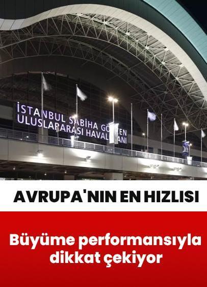 Avrupa'nın en hızlı büyüyen major havalimanı: Sabiha Gökçen