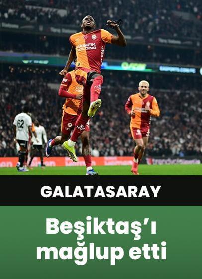 Lider Galatasaray, derbide Beşiktaş'ı 1-0 mağlup etti