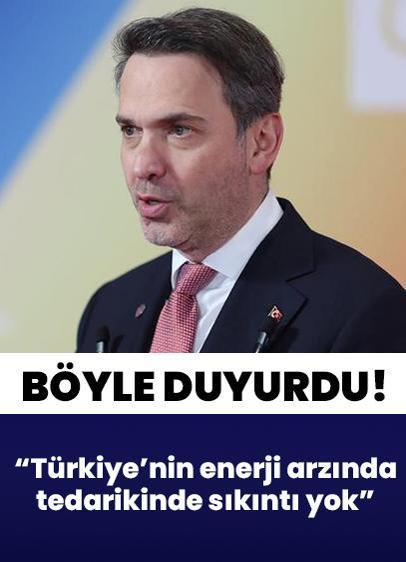 Bakan Bayraktar: Türkiye'nin enerji arzı ve tedarikinde sıkıntı yok
