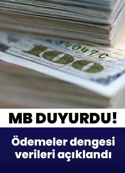 Merkez Bankası duyurdu! Ödemeler dengesi verileri açıklandı