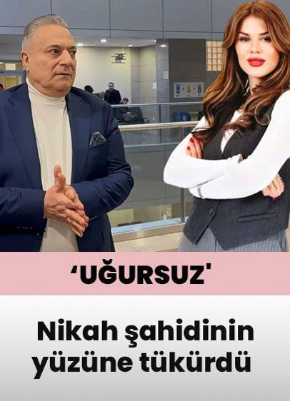 Nikah şahidinin yüzüne tükürdü