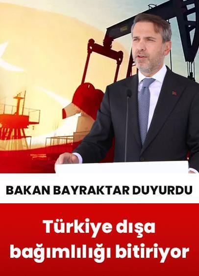 Enerji Bakanı Bayraktar: Türkiye, dışa bağımlılığı bitiriyor!