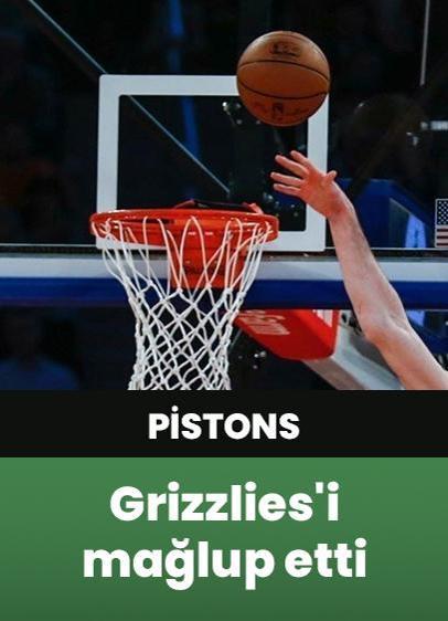 NBA'de Pistons, sahasında Grizzlies'i 126-110 mağlup etti