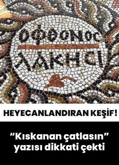3 bin yıllık antik kentte heyecanlandıran keşif! "Kıskanan çatlasın" yazısı dikkati çekti