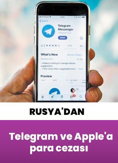 Rusya'dan Telegram ve Apple'a para cezası