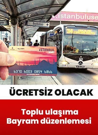 Toplu ulaşıma Ramazan Bayramı düzenlemesi: Bazı raylı sistemler ücretsiz olacak