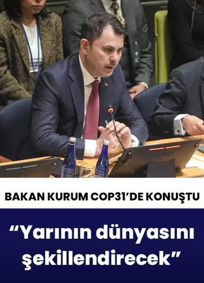 Bakan Kurum: Türkiye'nin bugün attığı adımlar yarının dünyasını şekillendirecek