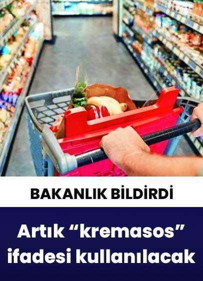 Krema görünümlü ürünlerin etiketlerine "kremsos" yazılacak