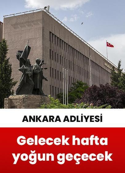 Ankara Adliyesinde gelecek hafta yoğun geçecek