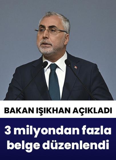 Bakan Işıkhan açıkladı! 3 milyondan fazla mesleki yeterlilik belgesi düzenlendi