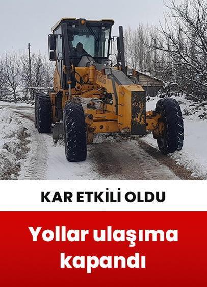 Bazı illerde kar etkili oldu