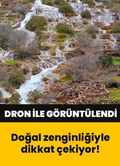 Mardin Kızıltepe'deki Başdeğirmen Şelalesi doğal zenginliğiyle dikkat çekiyor! İşte seyirlik manzara