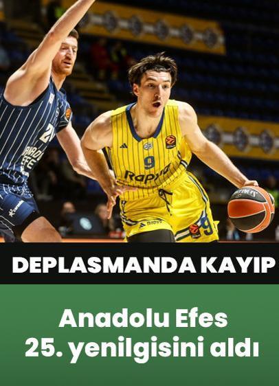 Anadolu Efes, Maccabi Tel Aviv deplasmanında mağlup olarak 25. yenilgisini aldı.