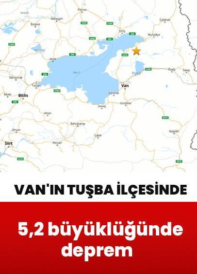 Van Tuşba'da 5.2 Büyüklüğünde Deprem Meydana Geldi