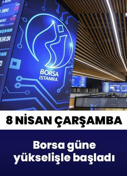 Borsa, 8 Nisan Çarşamba gününe 13.353,43 puandan başladı