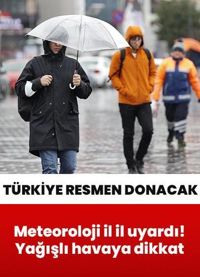 Sıcaklıklar bıçak gibi kesiliyor! Meteoroloji dikkati çekerek il il uyardı: Türkiye resmen donacak