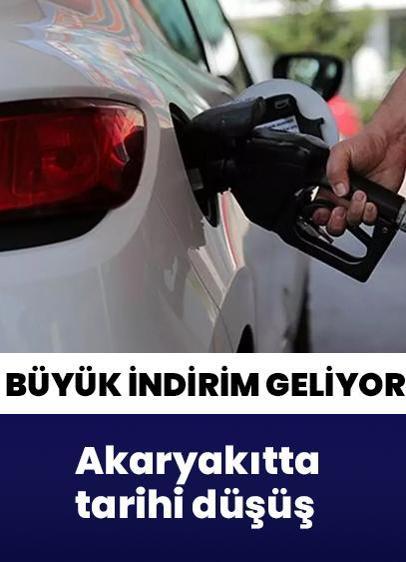 Akaryakıtta tarihi düşüş: Benzin ve motorine büyük indirim geliyor