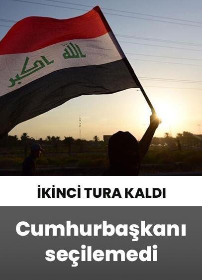 Irak'ta cumhurbaşkanı ilk turda seçilemedi