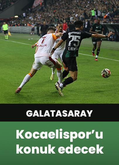 Lider Galatasaray, Süper Lig'de Kocaelispor'u konuk edecek