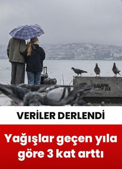 Mart ayında yağışlar geçen yıla göre yaklaşık 3 kat arttı