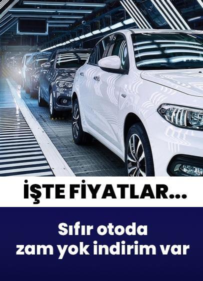 Sıfır otomobilde zam yok indirim var! İşte o rakamlar...