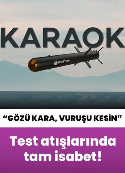 Güvenilirliğini yine kanıtladı: Gözü kara, vuruşu kesin! KARAOK'tan test atışlarında tam isabet
