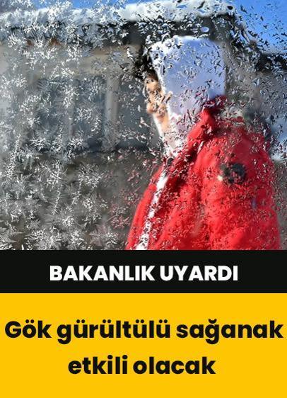 İçişleri Bakanlığı bazı iller için "sarı" ve "turuncu" kodlu uyarıda bulundu