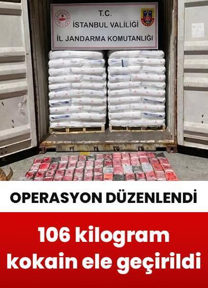 İstanbul'da uyuşturucu operasyonu! 106 kilogram kokain ele geçirildi