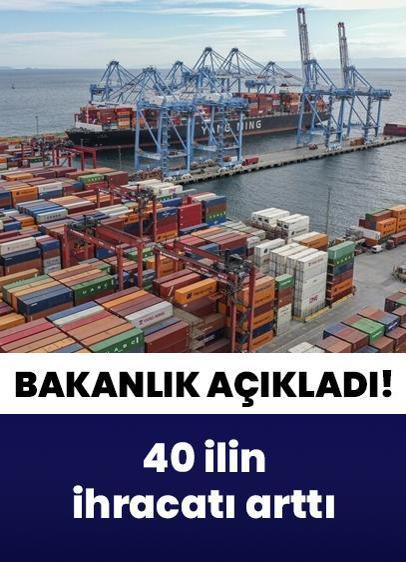 Türkiye'de 40 ilin ihracatı 2026 yılının ilk çeyreğinde arttı