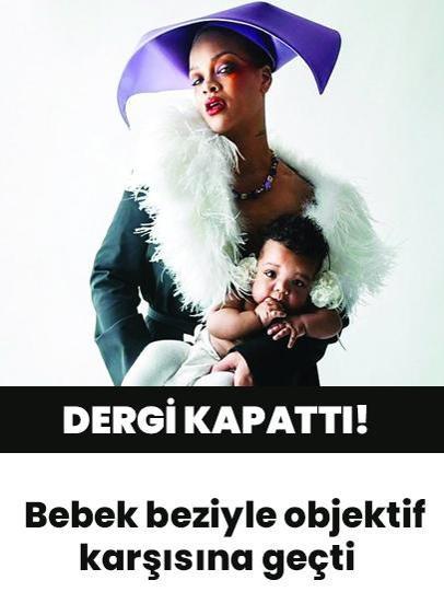 7 aylık kızıyla dergi kapattı!