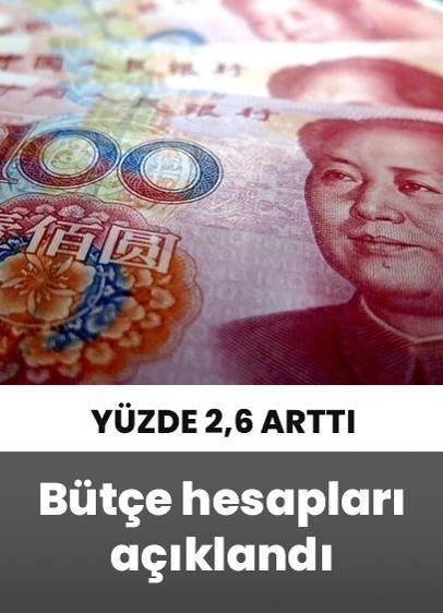 Çin'in bütçe harcamaları ilk çeyrekte yüzde 2,6 arttı