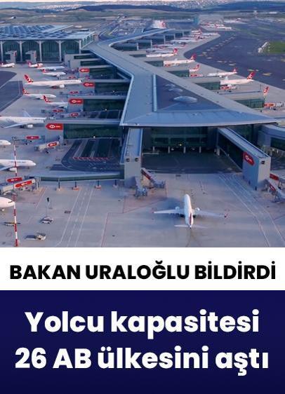 Havalimanlarında yıllık yolcu kapasitesi 397 milyonu aştı