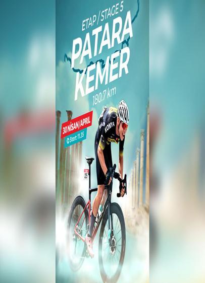 61. Cumhurbaşkanlığı Türkiye Bisiklet Turu'nda 5. etap: Patara'dan Kemer'e zorlu mücadele