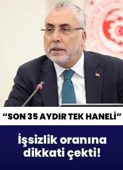 Bakan Işıkhan işsizlik oranına dikkati çekti: Son 35 aydır tek haneli seyrediyor