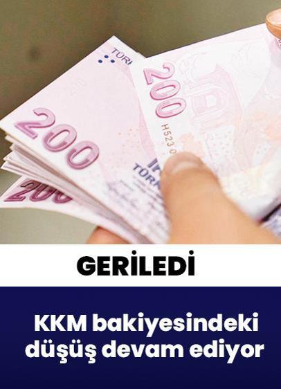KKM bakiyesindeki düşüş devam ediyor