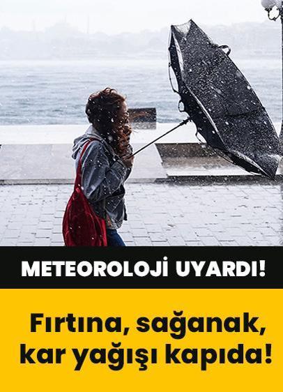 Meteoroloji'den son dakika hava durumu uyarısı! 1 Mayıs 2026 Cuma günü sağanak yağış bekleniyor