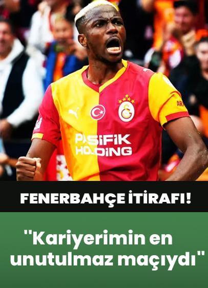 Victor Osimhen'den Fenerbahçe itirafı! ''Kariyerimin en unutulmaz maçıydı''