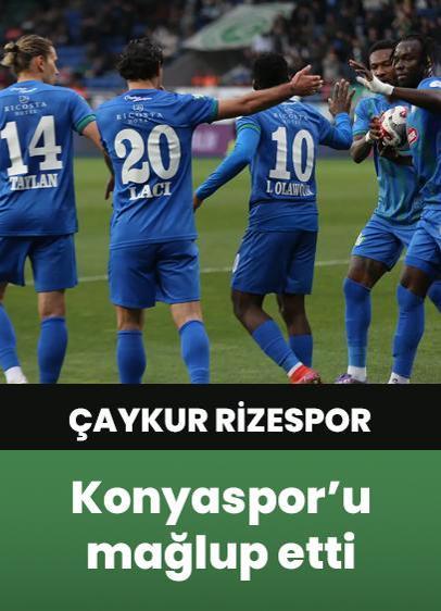 Çaykur Rizespor'dan evinde 3 gollü galibiyet