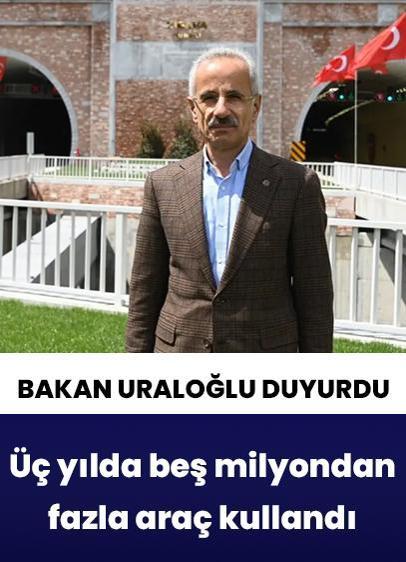 Bakan Uraloğlu duyurdu! Üç yılda 5 milyondan fazla araç kullandı