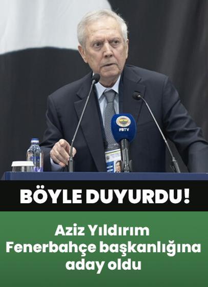 Son dakika! Aziz Yıldırım Fenerbahçe başkanlığına aday oldu: Fenerbahçelilere karşı vicdani bir sorumluluğum var