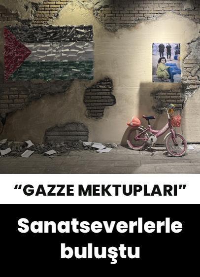 "Gazze Mektupları" sergisi Üsküdar'da sanatseverlerle buluştu