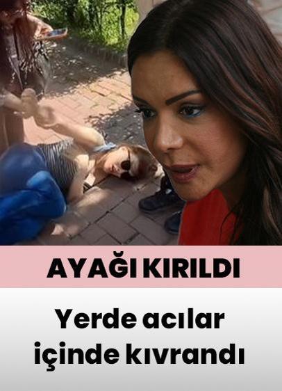 Sevda Demirel ayağını kırdı! Yerde acılar içinde kıvrandı